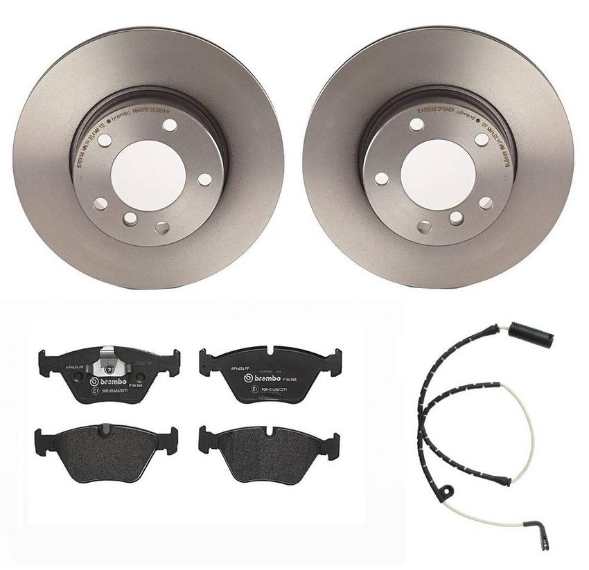 BMW Brembo Brake Kit - Pads and Rotors Front (296mm) (Low-Met) 34352229018 - Brembo 1549198KIT